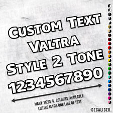 Adesivo de 2 tons Texto personalizado estilo Valtra - Muitas cores tamanhos - Agri personalizado comprar usado  Enviando para Brazil