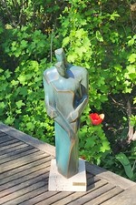 Sculpture couple bronze d'occasion  Mouvaux