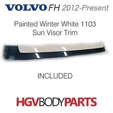 Viseira solar VOLVO FH 4 Euro6 2013 com tampa de acabamento PINTADA DE INVERNO BRANCO 1103 comprar usado  Enviando para Brazil