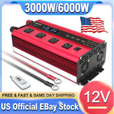 Inversor de energia 3000W DC 12V para AC 110V 120V conversor carro acampamento 4*USB comprar usado  Enviando para Brazil