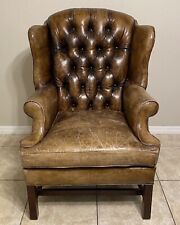 Henredon leather chesterfield for sale  Sarasota