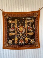 Foulard carré vintage d'occasion  Le Péage-de-Roussillon