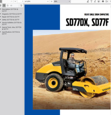 Volvo SD77DX compactador de tambor rolo serviço reparo manual construção PDF USB, usado comprar usado  Enviando para Brazil