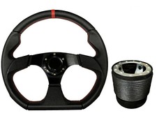 Black 350mm steering for sale  PETERBOROUGH