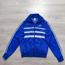 Jaqueta de pista ADIDAS masculina azul com zíper completo vintage anos 80!  tamanho 7/52 comprar usado  Enviando para Brazil