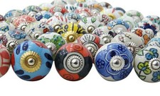 Lot 5 10 Ceramic Door cupboard Knobs Handle Drawer wardrobe porcelain brass comprar usado Lot 5 10 Ceramic Door cupboard Knobs Handle Drawer wardrobe porcelain brass comprar usado  Enviando para Brazil