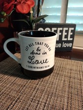 Caneca de café Heartland Let All That You Do Be Done In Love 1st Corinthians 16:14 comprar usado  Enviando para Brazil