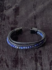 Bracelet cuir perles d'occasion  Bidart