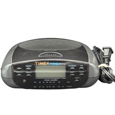 Relógio Timex Black Indiglo alarme duplo rádio AM/FM calendário modelo T433B testado comprar usado  Enviando para Brazil