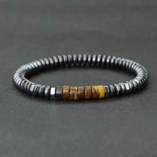 Bracelet perles hématite d'occasion  Bordeaux-