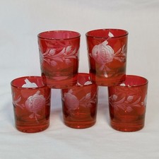 Etched red cranberry for sale Etched red cranberry for sale  PENRYN