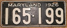 1926 maryland license for sale  New Market