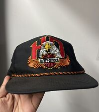 Chapéu Harley Davidson Vintage SnapBack Feito Nos EUA Águia Anos 80 Excelente Estado Usado Bordado 3D comprar usado  Enviando para Brazil