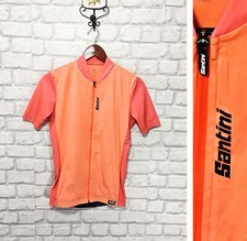 Camiseta Santini feminina laranja ciclismo zíper completo tamanho G comprar usado  Enviando para Brazil