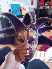 Venetian jester mask for sale  TUNBRIDGE WELLS