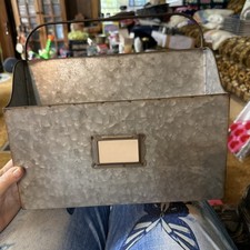 Suporte de arquivo galvanizado vintage comprar usado  Enviando para Brazil