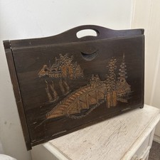 Vintage oriental wooden for sale  NEWPORT