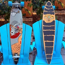 Caminhões carregador asa de gaivota Arbor Bamboo skate longboard completo “Pelican” 46” comprar usado  Enviando para Brazil