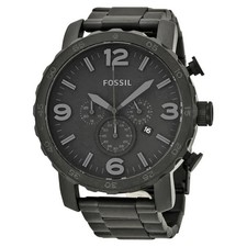Relógio masculino FSJR1401 Fossil Nate cronógrafo mostrador preto banhado a íons - Escolha comprar usado  Enviando para Brazil