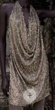 Sequin cowl neck for sale  LONDON
