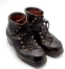 Botas de couro vintage exército suíço RAICHLE caminhada montanhismo 1975 excedente comprar usado  Enviando para Brazil