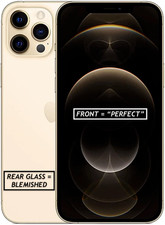 APPLE | iPhone 12 PRO MAX ✪256GB✪ MG9H3LL/A A2342 VIDRO TRASEIRO DOURADO F FRONTAL A+ iOS comprar usado  Enviando para Brazil