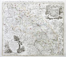Schlesien Silesia Wroclaw Polonia Mappa Mortier Incisione In Rame 1741, używany na sprzedaż  Wysyłka do Poland