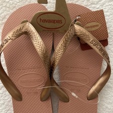 Chinelos femininos Havaianas slim verão 7/8 rosa novo com etiquetas, usado comprar usado  Enviando para Brazil