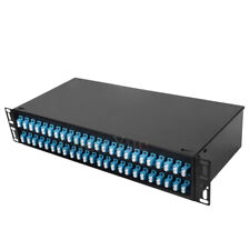 Caja de terminación de fibra de montaje en rack de 48 puertos panel de conexión ODF 96 núcleos marco LC UPC segunda mano  Embacar hacia Mexico