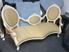 Cream ornate chaise for sale  MANCHESTER
