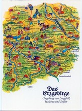 Ansichtskarte landkarte erzgeb gebraucht kaufen  Zschopau