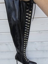 Neu verknee lackstiefel gebraucht kaufen  Bad Oeynhausen