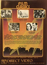 1980 direct video for sale  Oakland