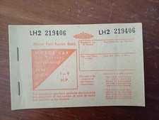 motor fuel ration book for sale motor fuel ration book for sale TAUNTON