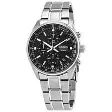 Relógio masculino Seiko cronógrafo quartzo mostrador preto SSB379 comprar usado  Enviando para Brazil