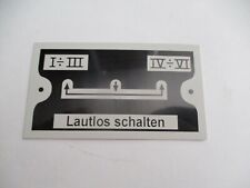 Typenschild schild ldtimer gebraucht kaufen  Goch