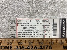 Usado, 2015 Fifth Harmony Sands Casino Bethlehem Pennsylvania carrapato vintage comprar usado  Enviando para Brazil