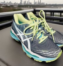 Usado, ASICS GEL NIMBUS 18 cinza limão turquesa feminino 10 EUA 42 EUR (D) largura T651N comprar usado  Enviando para Brazil