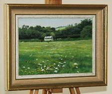 Pintura a óleo original LYSBETH Liverton (n.1942) Dog Walker, Summerfield, Surrey comprar usado  Enviando para Brazil