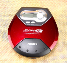CD player portátil vintage vermelho Philips Jogproof Sports AX5123 ótimo funcionamento comprar usado  Enviando para Brazil