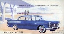 Simca vedette 1958 d'occasion  Expédié en Belgium