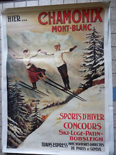 Affiche chamonix mont d'occasion  Biars-sur-Cère