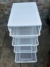 White stackable ikea for sale  LONDON