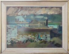 BARCO FLUVIAL, pintura a óleo original comprar usado  Enviando para Brazil
