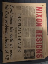 Nixon resigns august for sale  Cleveland