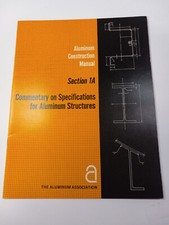 Aluminum construction manual section 1 a commentary on specifications for comprar usado  Enviando para Brazil