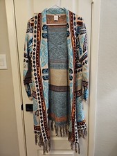 Feminino Solto Casual Estampa Étnica Boêmia Vintage Borla Manga Comprida Tamanho P/M comprar usado  Enviando para Brazil