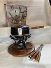 Vintage stainless fondue for sale  Shipping to Ireland