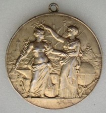 Medaille argent societe d'occasion  Plombières-lès-Dijon