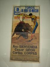 Affiche ancienne tauromachie d'occasion  Limoges-
